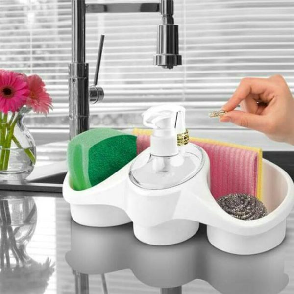 Buy 3 In 1 Soap Dispenser And Sponge on 50% Discount!